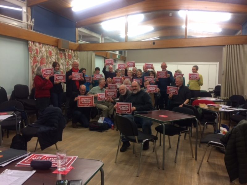 Westmorland & Lonsdale CLP supporting the posties in the CWU