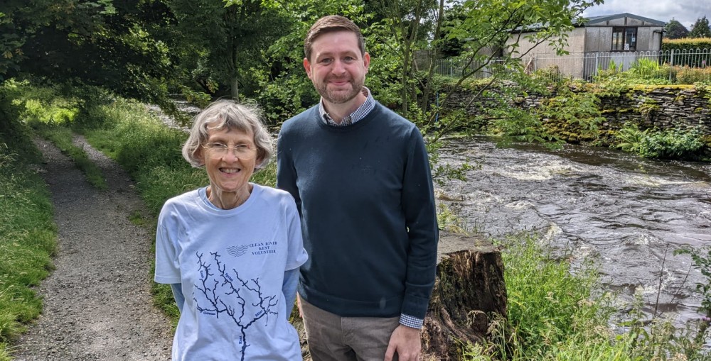 Virginia (Ginnie) Branney and Jim McMahon MP, Shadow Secretary for EFRA